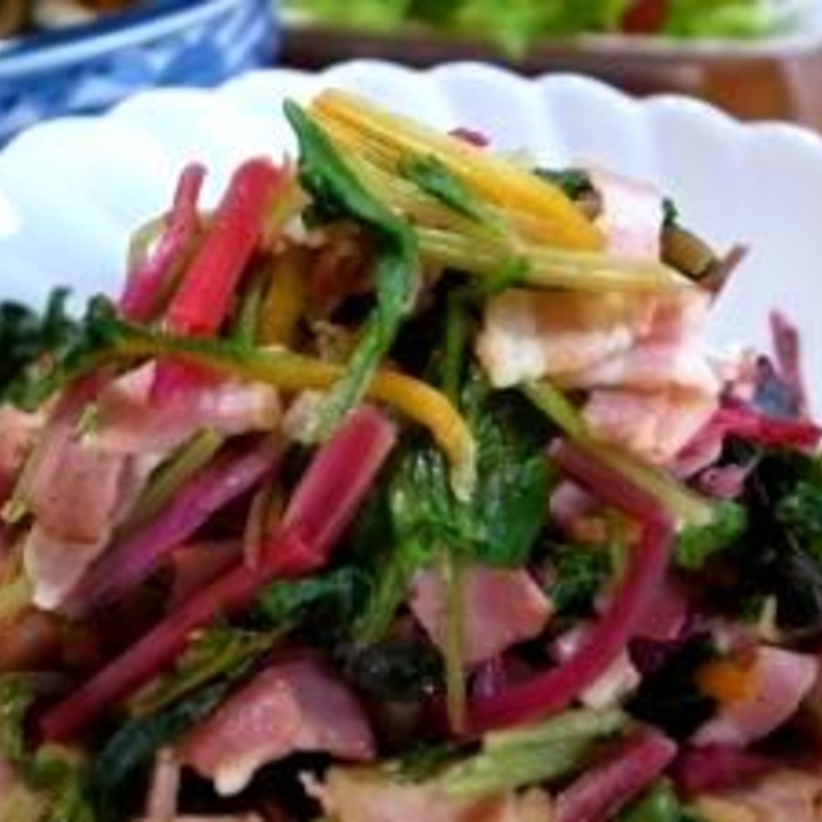 スイスチャードのベーコン炒め レシピ 作り方 By 根岸農園 楽天レシピ